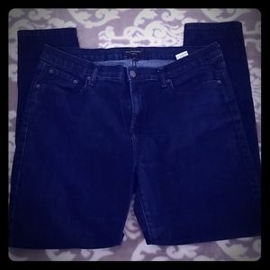 I am selling a pair of Dark Denim jeans.